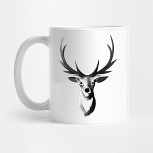 Black and White Deer Mug